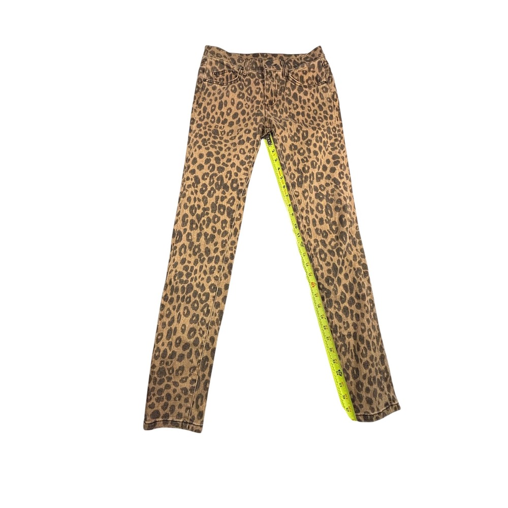 Carmar Los Angeles Leopard Print Skinny Jeans Brown Tan Animal Print‎ Size 26 - Picture 5 of 6